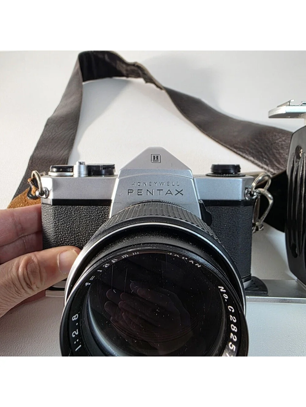 Honeywell Pentax SP 1000 Film SLR w/Auto Focal 135mm f/2.8 & Cold Shoe Grip
